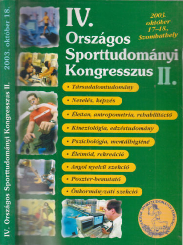 Mnus Andrs (szerk.) - IV. Orszgos Sporttudomnyi Kongresszus II.