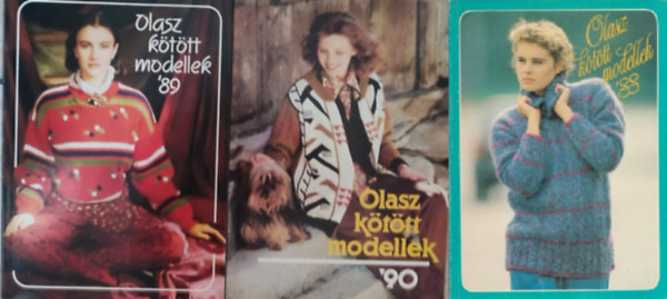 Kgys Erzsbet (szerk.), Moldovn Katalin - 5 db Olasz kttt modellek: '88 - '89 - '90 - '91 - '92/93