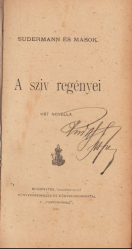 A szv regnyei- ht novella