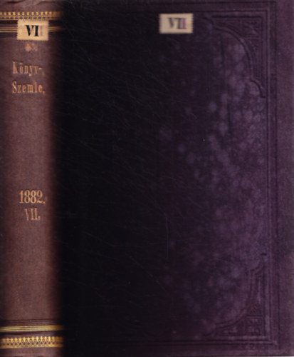 Magyar Könyv-szemle 1882-ik évi folyam. VII.