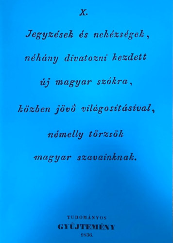 Jegyzések és nehézségek, néhány divatozni kezdett új magyar szókra...(reprint)