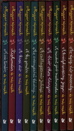 Magyar n�pmes�k 1-10. d�szdobozban (Az �gig �r� paszuly �s m�s mes�k, A kir�lykisasszony jegyei �s m�s mes�k, A mindent j�r� malmocska �s m�s mes�k, A b�r� okos l�nya �s m�s mes�k, A csillagszem� juh�sz �s m�s mes�k, Az a