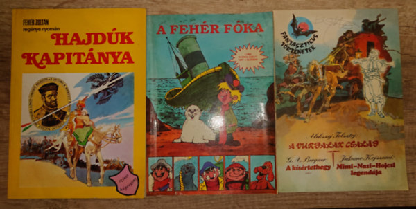 Alekszej Tolsztoj, Feh�r Zolt�n - 3 k�pes ifj�s�gi kiadv�ny a '80-as �vekb�l: A Vurdalak csal�d, A feh�r f�ka, Hajd�k kapit�nya