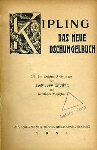 Rudyard Kipling - Das neue Dschungelbuch
