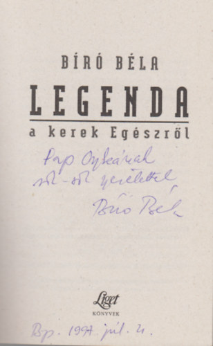Br Bla - Legenda a kerek egszrl