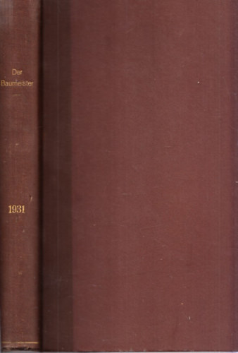 Der Baumeister 1931/1-6.