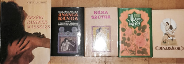 Kalj�namalla, V�tszj�jana, Muhammad An-Nefzawi - 4db erotikus tartalm� k�nyv + aj�nd�k �rz�ki partnermassz�s album - D�vajs�gok, M. A. Nefzawi-Az illatos kert, V�tszj�jana-K�ma Sz�tra, Kalj�namalla-Anangaranga + Nitya Lacroix-�rz�ki partnermassz�zs