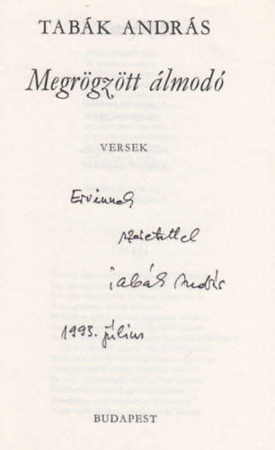 Megr�gz�tt �lmod� - Versek