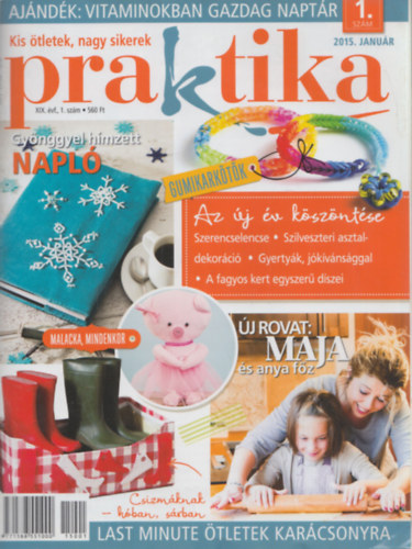 Boda Ildik (fszerk.) - 10 db Praktika - 2015 (10 db szrvnyszm): 2015/janur, februr, mrcius, prilis, jnius, augusztus, szeptember, oktber, november-Advent, december