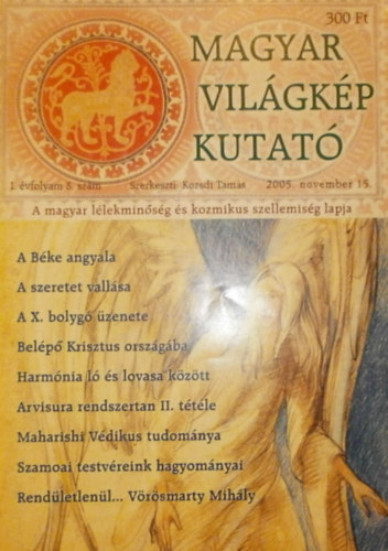 Kozsdi Tam�s (szerk.) - Magyar vil�gk�p kutat� I. �vfolyam 8. sz�m