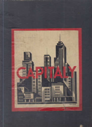 Capitaly társasjáték táblája (1930-as évek)