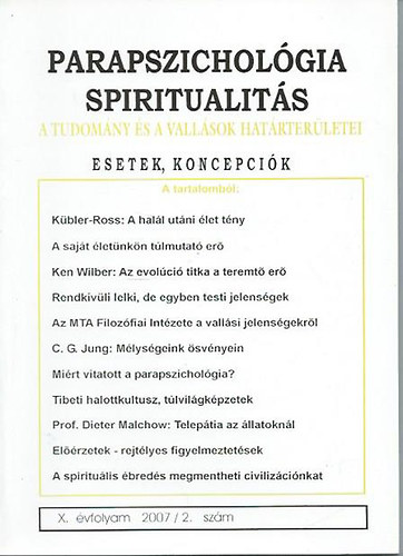 Parapszicholgia spiritualits 2007/2.