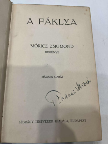 M�ricz Zsigmond - A f�klya