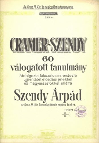 J. B. Cramer - 60 v�logatott tanulm�ny II. f�zet