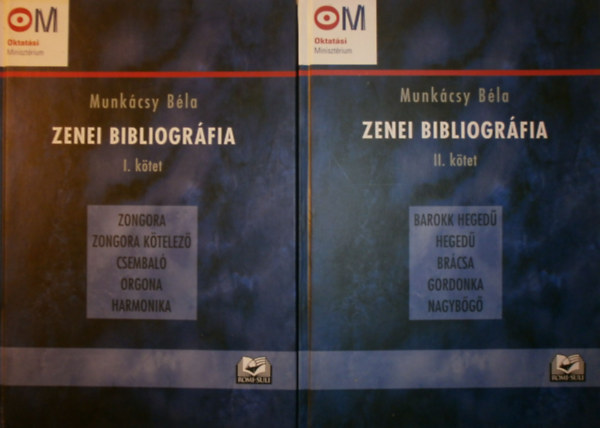 Munkácsy Béla - Zenei bibliográfia I-II.