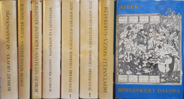 Indro Montanelli, Marco Nozza, Jean-Pierre Chabrol, Jacob Wassermann, Robert Graves, Robert Neumann, Kazimierz Brandys, Ajbek - 7 db a Sz�zadok - emberek sorozatb�l 8 k�tetben