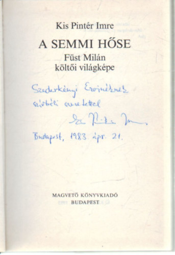 Kis Pint�r Imre - A semmi h�se- F�st MIl�n k�lt�i vil�gk�pe