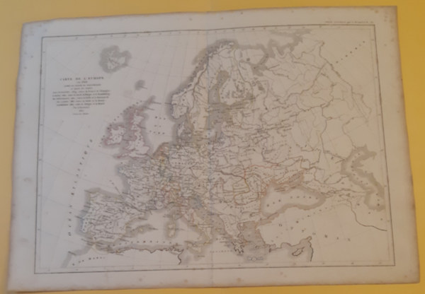 Dussieux, Louis-Etienne. - Carte de la L'Europe en 1648 /Atlas g�n�ral de g�ographie, physique, politique et historique.t�rk�p/