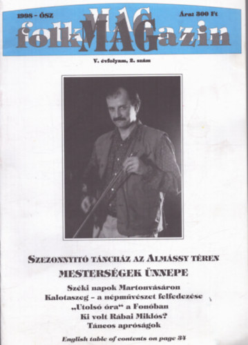 Nagy Zoltn (fszerk.) - Folk Magazin 1998. sz V. vfolyam 2. szm