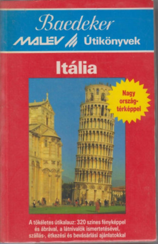 Itlia (Baedeker - Malv tiknyvek) -  nagy trkpmellklettel