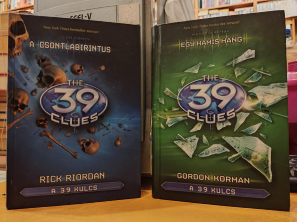 Rick Riordan, Gordon Korman - 2 db "A 39 kulcs": Els knyv: A Csontlabirintus + Msodik knyv: Egy hamis hang