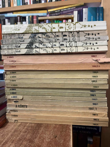 Kocsis L. Mih�ly (szerk.), Vecsey Beatrix - 15 db A k�nyv foly�irat + 5 db K�nyv �s k�nyvt�r foly�irat