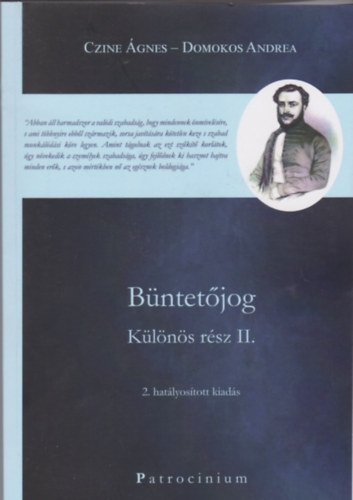 Czine �gnes dr, Domokos Andrea - B�ntet�jog - K�l�n�s r�sz II.