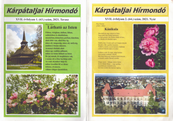 Fzesi Magda (fszerk.) - Krptaljai Hrmond XVII. vfolyam 2021. teljes (1-4. szm)