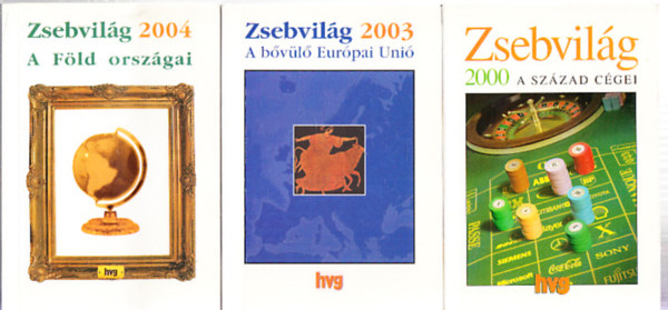Simon Ákos- Vass Péter - 3 db. Zsebvilág (2000 (A század cégei) + 2003 (A bővülő Európai Unió) + 2004 (A Föld országai))