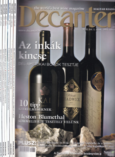 N�meth �gnes (f�szerk.) - Decanter magazin 2011. febru�r - j�lius (6 db. lapsz�m)
