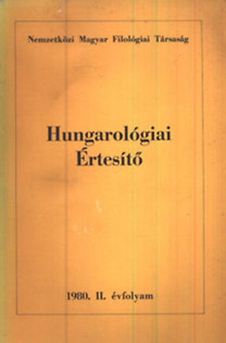 Hungarolgiai rtest- 1980. (II. vfolyam)
