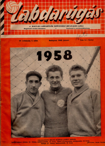 Barcs Sndor (szerk.) - Labdargs 1958, 1959 teljes vfolyamok egybektve