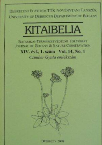 Kitaibelia XIV. évf., 1. szám 2009.