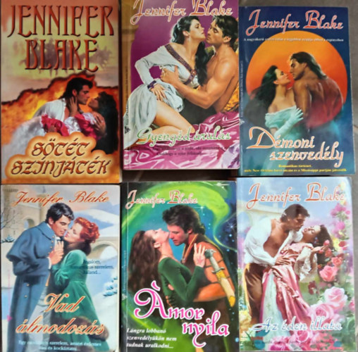 Jennifer Blake - (6 db) Jennifer Blake könyvcsomag: Sötét színjáték / Gyengéd árulás / Démoni szenvedély / Vad álmodozás / Ámor nyila / Az éden illata