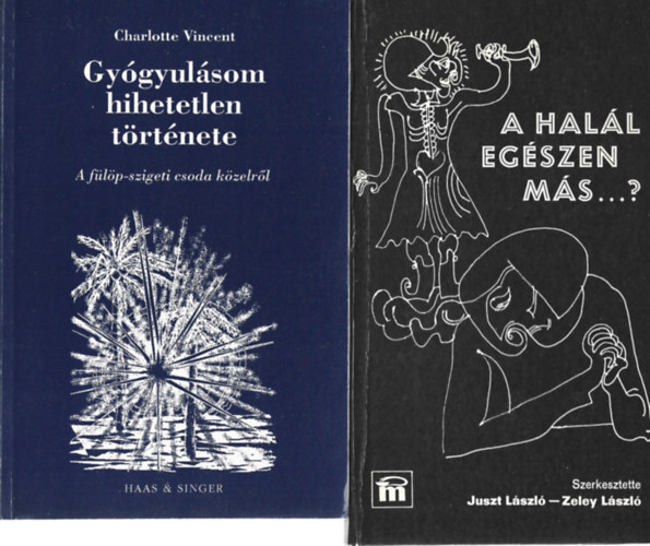 2 db k�nyv, Charlotte Vincent: Gy�gyul�som hihetetlen t�rt�nete, Juszt L�szl� - Zeley L�szl�: A hal�l eg�szen m�s...?