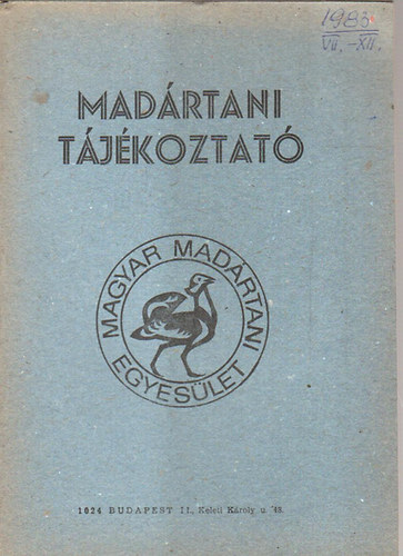 Madrtani tjkoztat 1983 jlius-december