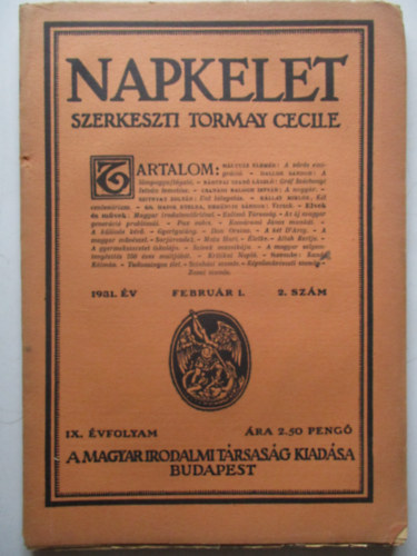 Napkelet 1931. februr 1. 2. szm