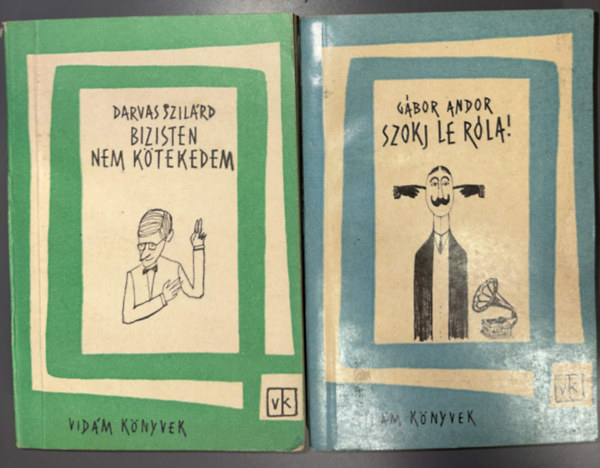 Darvas Szilárd, Gábor Andor - 2 db. kötet Vidám könyvek együtt: Bizisten nem kötekedtem + Szokj le róla! (Szórakoztató irodalom)