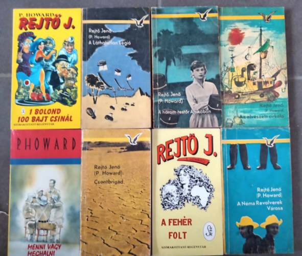 Rejt Jen ( P. Howard ) - (8db) Rejt Jen knyvcsomag: Egy bolond szz bajt csinl / A lthatatlan lgi / A hrom testr afrikban / Az elveszett cirkl / Menni vagy meghalni / Csontbrigd / A fehr folt / A nma revolverek vrosa