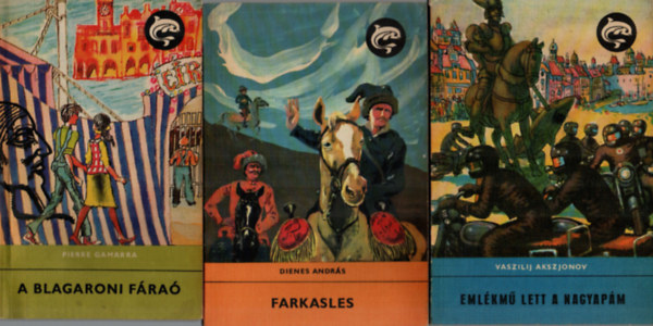 A. Nyekraszov, Kende Sndor, Pierre Gamarra, Dienes Andrs, Vaszilij Akszjonov - 6 db Delfin knyv egytt: Emlkm lett a nagyapm, Farkasles, A blagaroni fra, A nma vlgyben, Lusta Emmi s a szerelem, Linkci kapitny kalandjai.