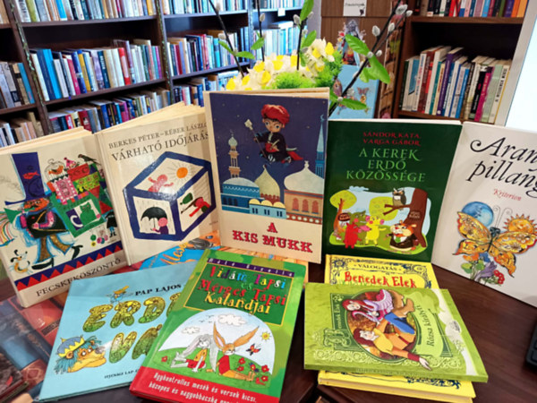 Wilhelm Hauff, Sándor Kata, Berkes P.-Réber L., Benedek Elek, Máté Gizella, Pap Lajos-Foky Emmi, Csetriné Lingvay Klára, T. Aszódi Éva (szerkesztő) - Mesekönyv csomag 10 darabos KÖNYVMENTŐ AJÁNLAT: Varázslatos mesevilág, A kis Mukk, A kerek erdő közössége, Várható időjárás, Rózsa királyfi, Válogatás Benedek Elek meséiből, Vidám Tapsi és Mérges Tapsi újabb kalandjai, Erdei