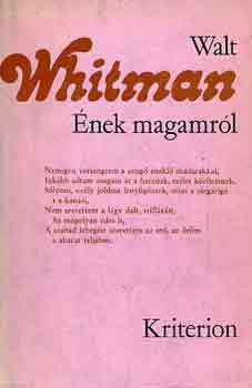 Walt Whitman - Ének magamról