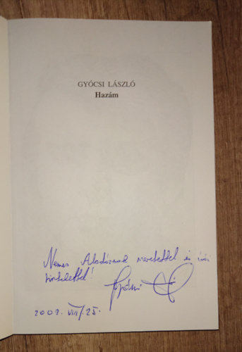 Gyócsi László - Hazám (Dedikált)