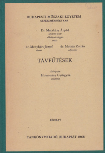 Homonnay Gyrgyn dr. - Tvftsek