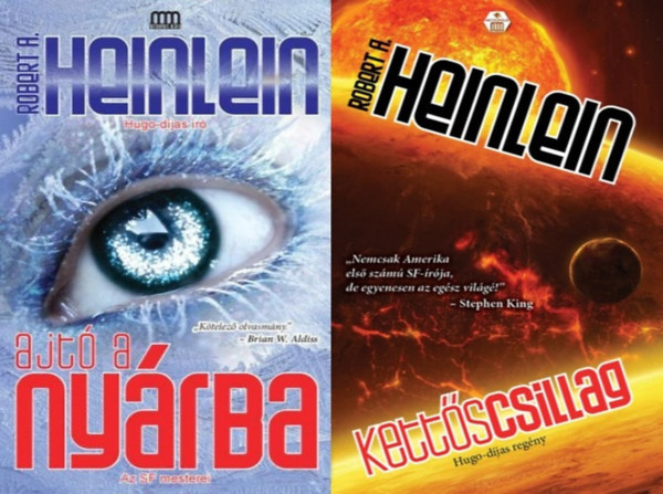 Robert A. Heinlein - 2 db Robert A. Heinlein sci-fi regény: Ajtó a nyárba + Kettős csillag