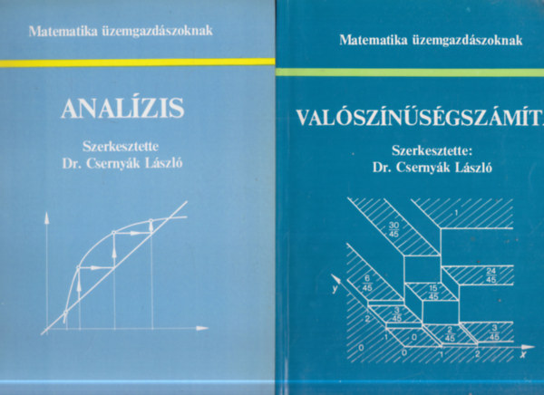 Dr. Cserny�k L�szl� (szerk.) - 2 db. Matematika �zemgazd�szoknak (Anal�zis + Val�sz�n�s�gsz�m�t�s)