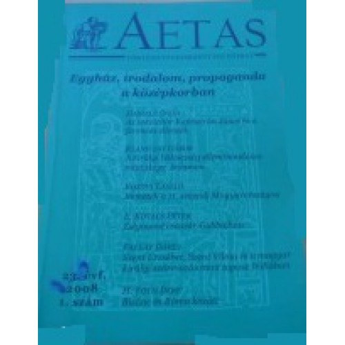 Galamb Gyrgy (szerk.) - Aetas Trtnettudomnyi folyirat 2008/1