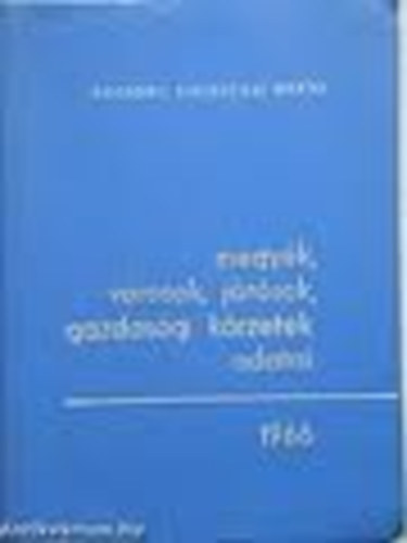 Barabs Mikls - Megyk, vrosok, jrsok, gazdasgi krzetek adatai 1966