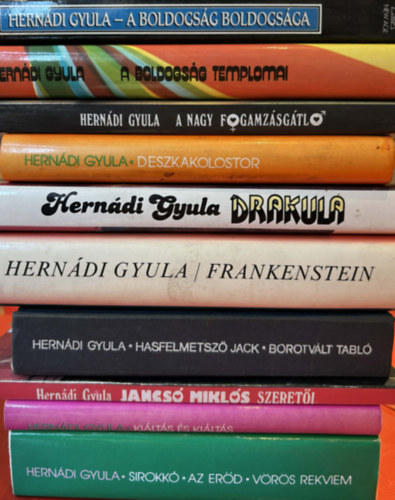 Hernádi Gyula - 10 db Hernádi Gyula könyv