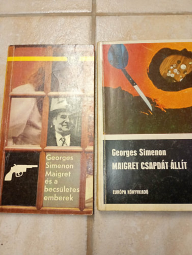 Georges Simenon - 2 db Georges Simenon könyv: Maigret és a becsületes emberek, Maigret csapdát állít